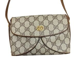 Gucci vintage brown GG crossbody bag